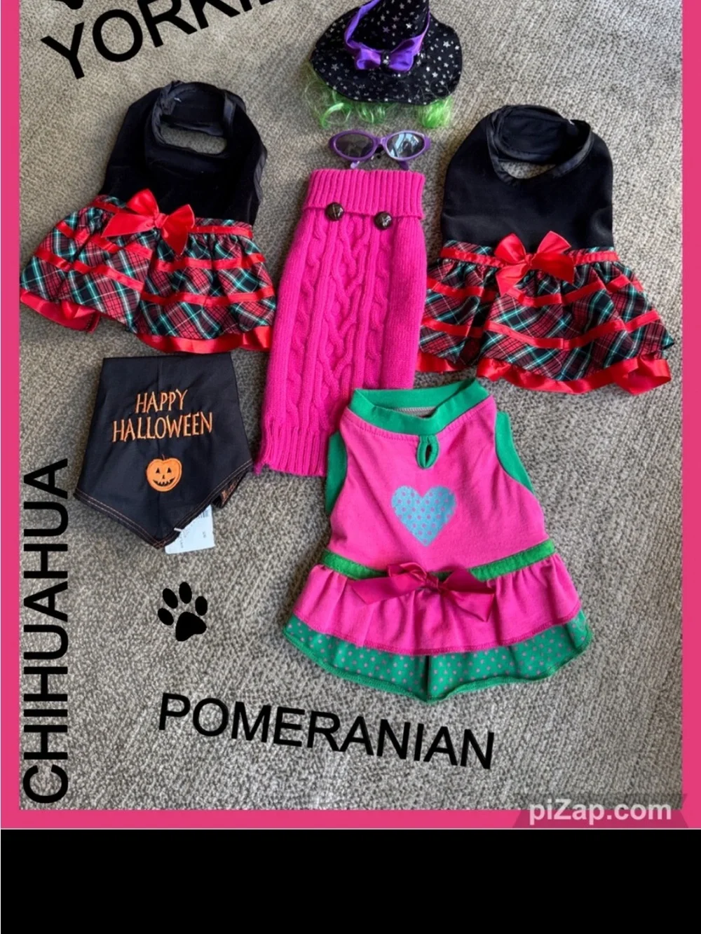 🐾Small Breeds- Dog Sweater, Romper, Christmas, Glasses & 7 Hats